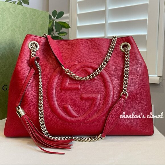 🔥Like NeW! Authentic Gucci SoHo Shoulder Bag - Picture 1 of 16